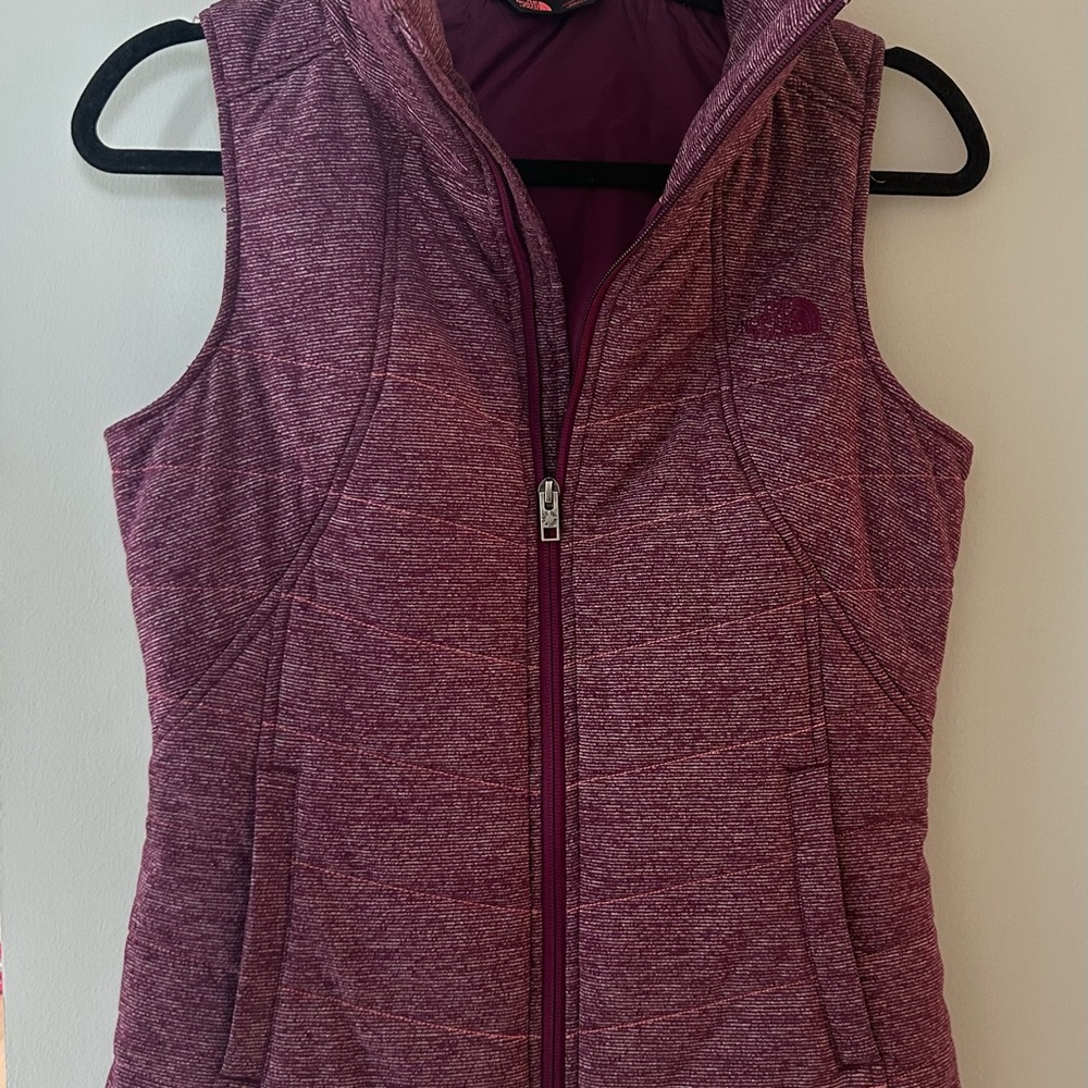 The North Face Women's Quilted Hooded Vest - Plum Heather
